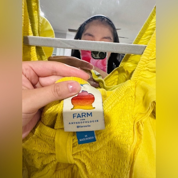 FARM Rio Yellow Ruffle Dress - Picture 5 of 5